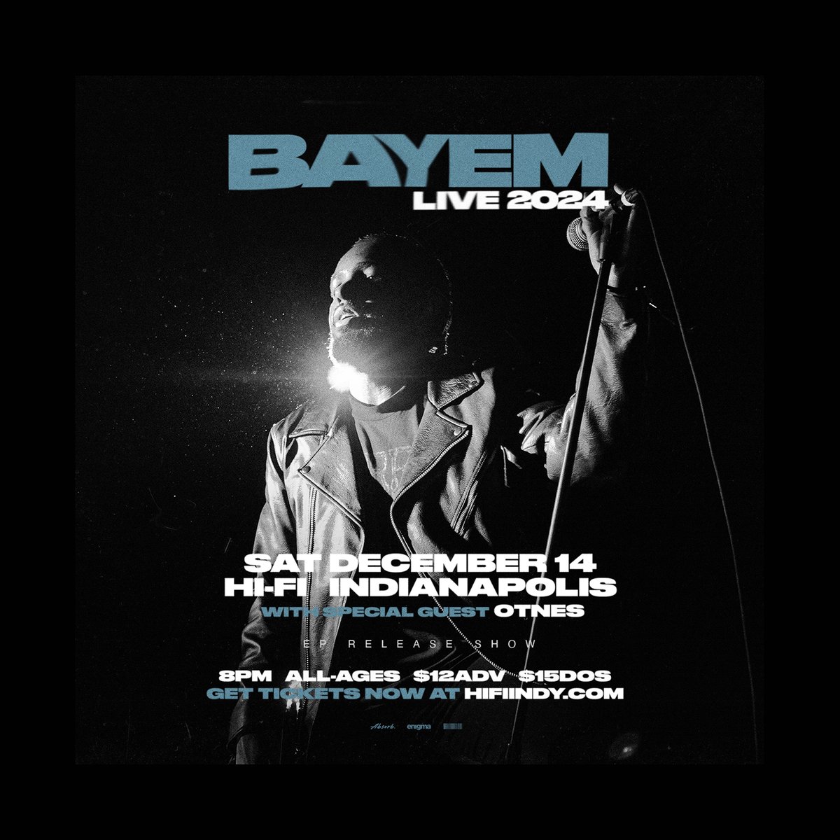 FRIENDS IN INDIANAPOLIS! We're thrilled to announce that Absorb. artist <a href="/iambayem/">BAYEM</a> will perform a special EP release show on Saturday, December 14 at <a href="/thehifiindy/">HI-FI | HI-FI Annex</a>. Come join us for this special show, and we look forward to seeing you there. Get tickets now linktr.ee/absorbme!