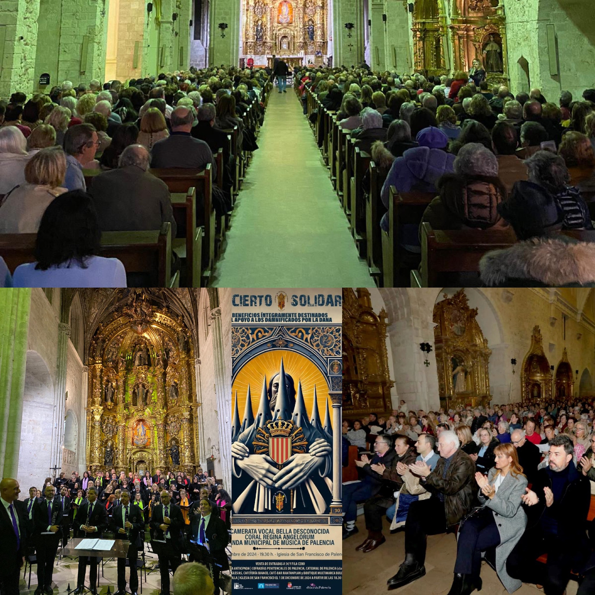 Gracias! Gracias por vuestra solidaridad en el escenario, como público y colaborando en este aporte a aquellos que nos necesitan … gracias! #semanasantapalencia