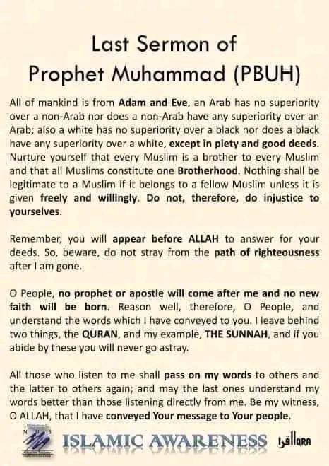 onetime_line's tweet photo. The last sermon of prophet Muhammad SAW https://t.co/9LGQehKVHw