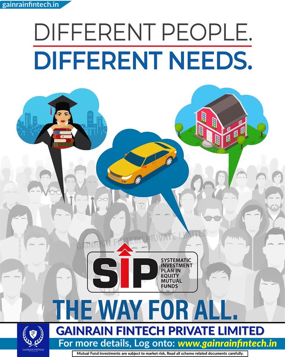 gainrainfintech's tweet photo. Achieve your dreams with #SIP by Gainrain Fintech – #Invest in education, home, or retirement. https://t.co/LWgspn5And.

Sign up-https://t.co/ZYCw30e9Hi
#gainrainfintech #NJWealth #MutualFunds #FinancialPlanning #InvestingTips #MutualFundsSahiHai #India #retirementplanning https://t.co/Fll7iMgK5b