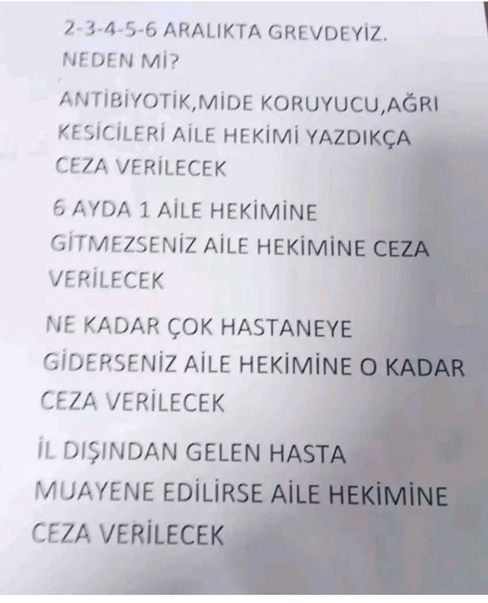 Aile Hekimlerini destekliyorum.