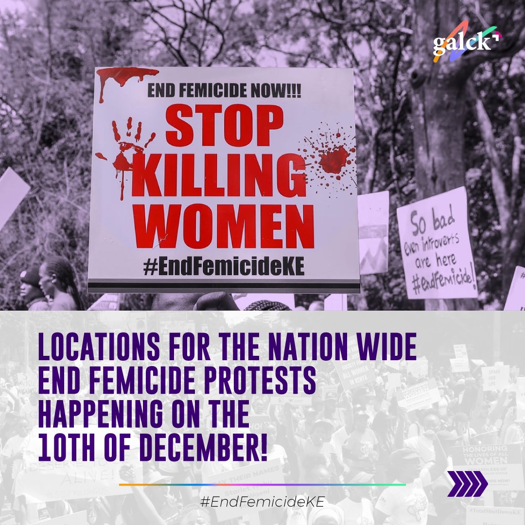 galckplus's tweet photo. Just a week to #EndFemicide protests! Raise your voice on December 10th enough is enough! #endfemicideke🇰🇪 https://t.co/Ajfaogcors