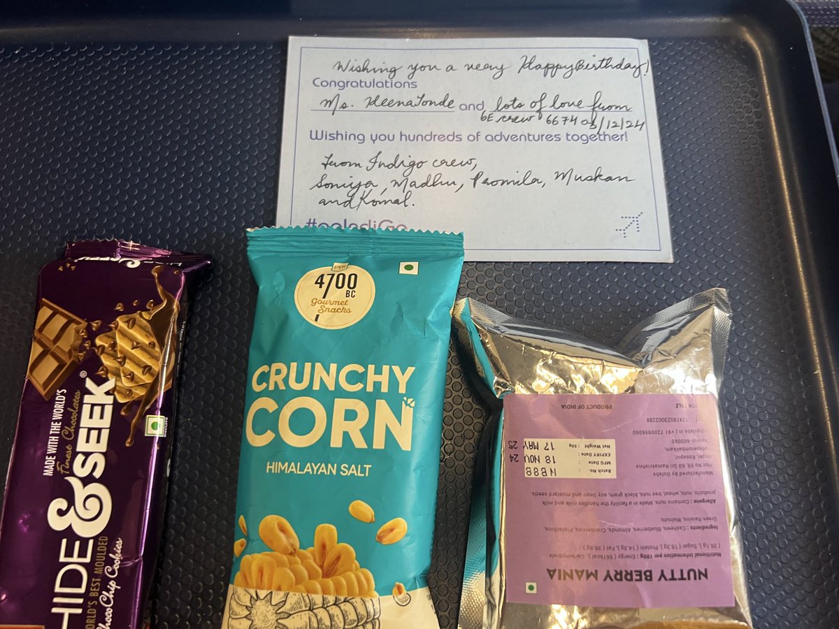 gr8heena's tweet photo. Hugs and kisses to the crew of @IndiGo6E #6E6674 #soniya #madhu #promila #muskan #komal for making my day in the skies of course 🩷

Big fan of the airlines and its service for close to a decade now, and this just made it all the more sweeter!! https://t.co/gRx6HojPKC