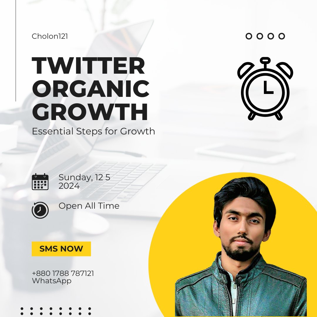 KamrulCholon's tweet photo. I will grow your twitter account organically
#TwitterGrowth #OrganicReach #ContentStrategy #TwitterTips #DigitalMarketing #TwitterAnalytics #TwitterOptimization #TwitterAudience #TwitterBusiness #TwitterStrategy #TwitterGrowthTips #TwitterContentCreation #TwitterCommunityBuilding https://t.co/LVUdFRsKyR