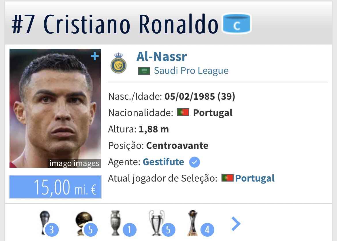 bevazquezz's tweet photo. O Al Nassr fora do mundial de clubes só significa uma coisa… 
#CR7noBotafogo 

@felipeneto @Botafogo @pedrocertezas @brauneoficial @CentralBotafogo https://t.co/50nC4GOyVR