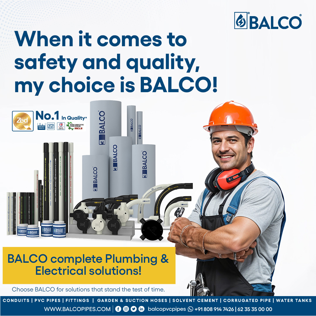 balcopvcpipes's tweet image. Your Complete Plumbing &amp;amp; Electrical Solution – BALCO Pipes! Choose BALCO for solutions that stand the test of time! #balcopipes #plumbingsolutions #electricalconduits #builtforexcellence #plumber #electritions #electrician #qualityyoucantrust #bestelectricalconduits #bestpipes