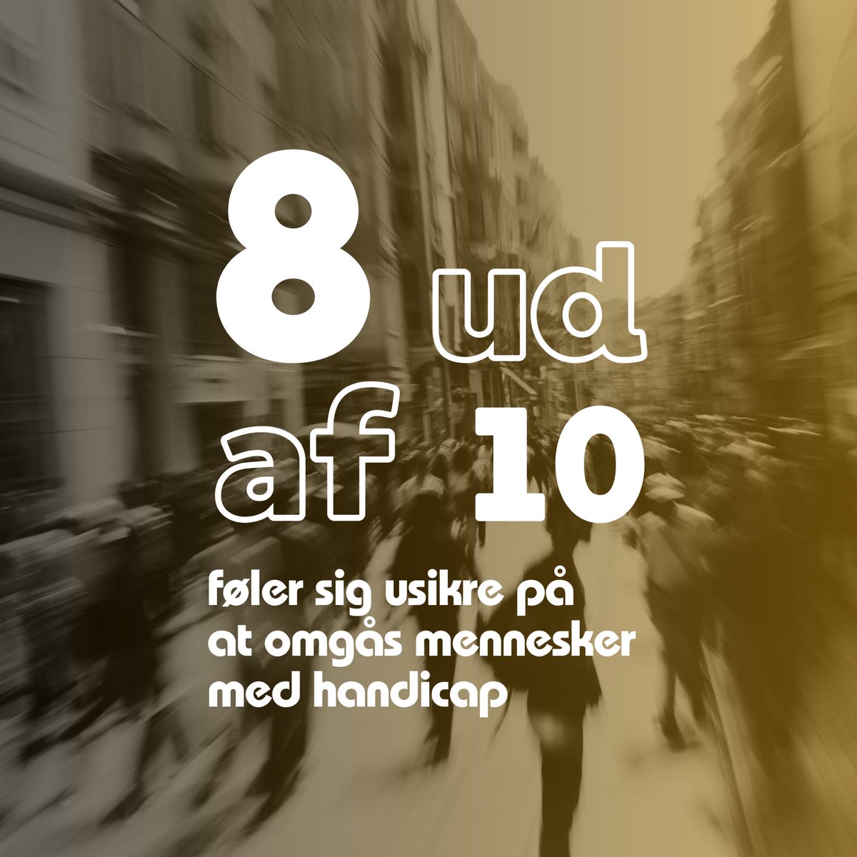 Otte ud af ti danskere føler sig usikre på at omgås mennesker med handicap – især i det offentlige rum.
 
Det viser vores nye undersøgelse, som vi offentliggør i anledningen af den international handicapdag. 
 
Find den her: handicap.dk/nyheder/ny-und…