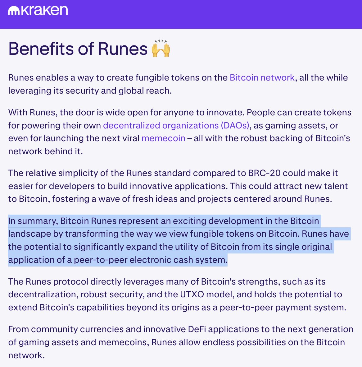 Vincent (Cryptolution) 👑 (@cryptolution101) on Twitter photo 🟪 @KrakenFX has always been bullish on #Runes and especially $DOG (Bitcoin).
🟧 First to list $DOG Perpetuals and ________ for Spot Trading. 🟪 @KrakenFX has always been bullish on #Runes and especially $DOG (Bitcoin).
🟧 First to list $DOG Perpetuals and ________ for Spot Trading.