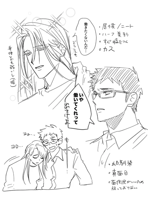 なんだかんだ仲良しな2人
#創作BL 