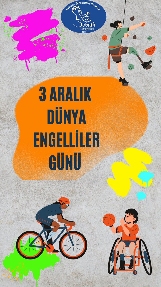 BobathNDT's tweet photo. 3 Aralık Dünya Engelliler Farkındalık Günü! https://t.co/5Oi5PtbnRb