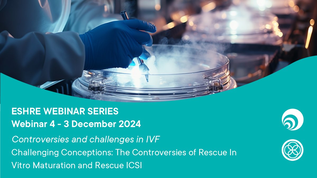 🚨 Today’s the day!
Join Webinar 4: 'Challenging conceptions: The controversies of rescue IVM &amp; Rescue ICSI' and discover the potential and limits of rescue IVM &amp; ICSI.
🗓️3 Dec, 17:00 CET
Speaker: Carlos Plancha | Moderator: Sofia Makieva
🔗eshre.eu/Education/Webi…
 #SIGEmbryology