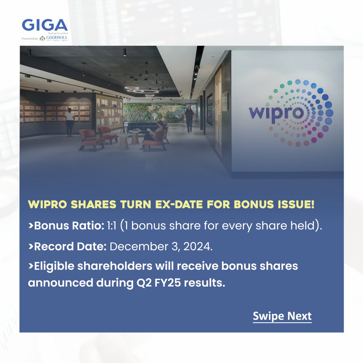 GoodwillGiga's tweet photo. WIPRO unlocking the power of patient investing👀

#wipro #infosys #investing #investment #stockmarket #stocktrading #giga #gigatamil https://t.co/IKAWR1Zz6f