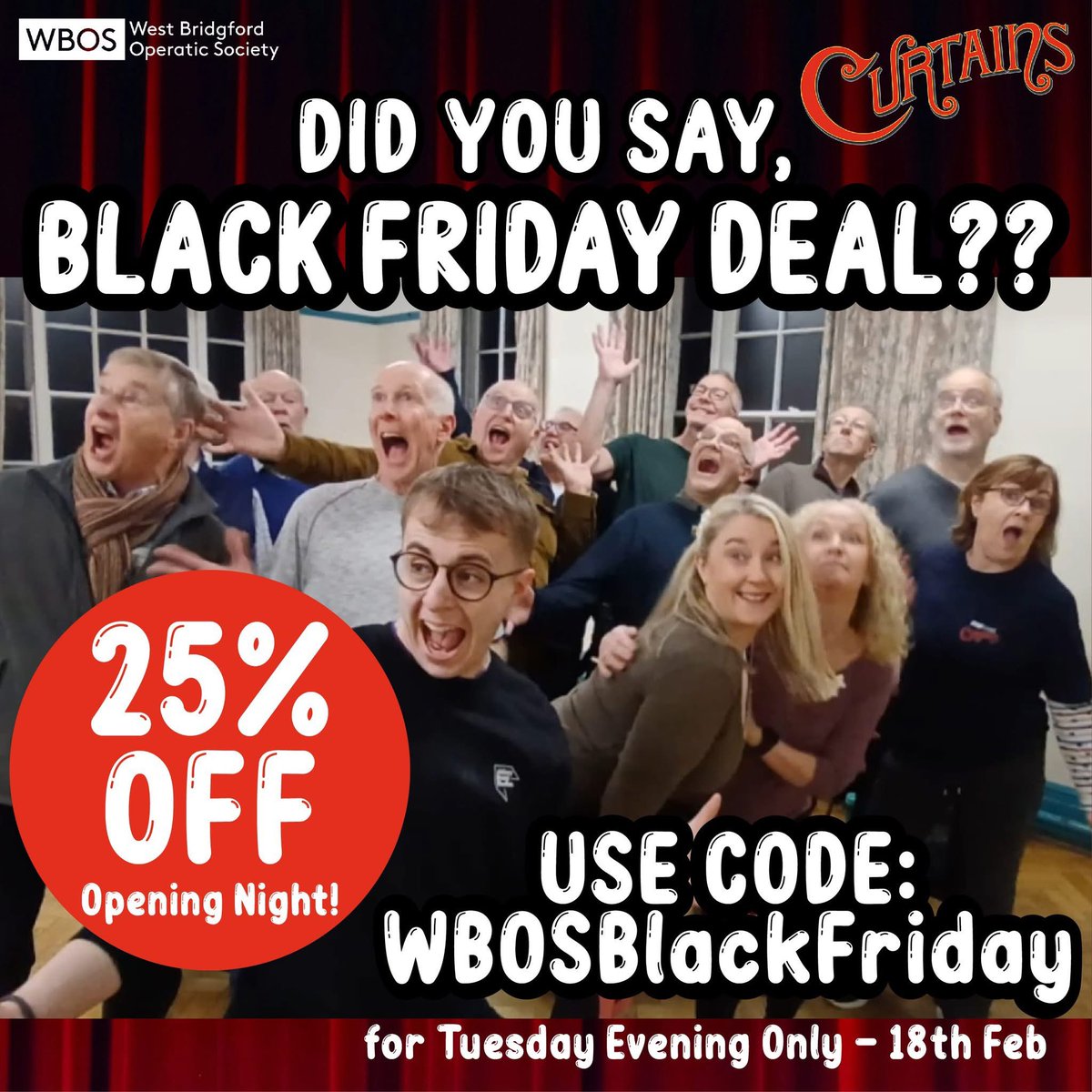 📣 Don’t miss our 25% off deal…running until this Friday (6th Dec). Grab a ticket now for this brilliant murder mystery musical! 🎶😁🕵️‍♂️

🎟️ trybooking.com/uk/events/land…