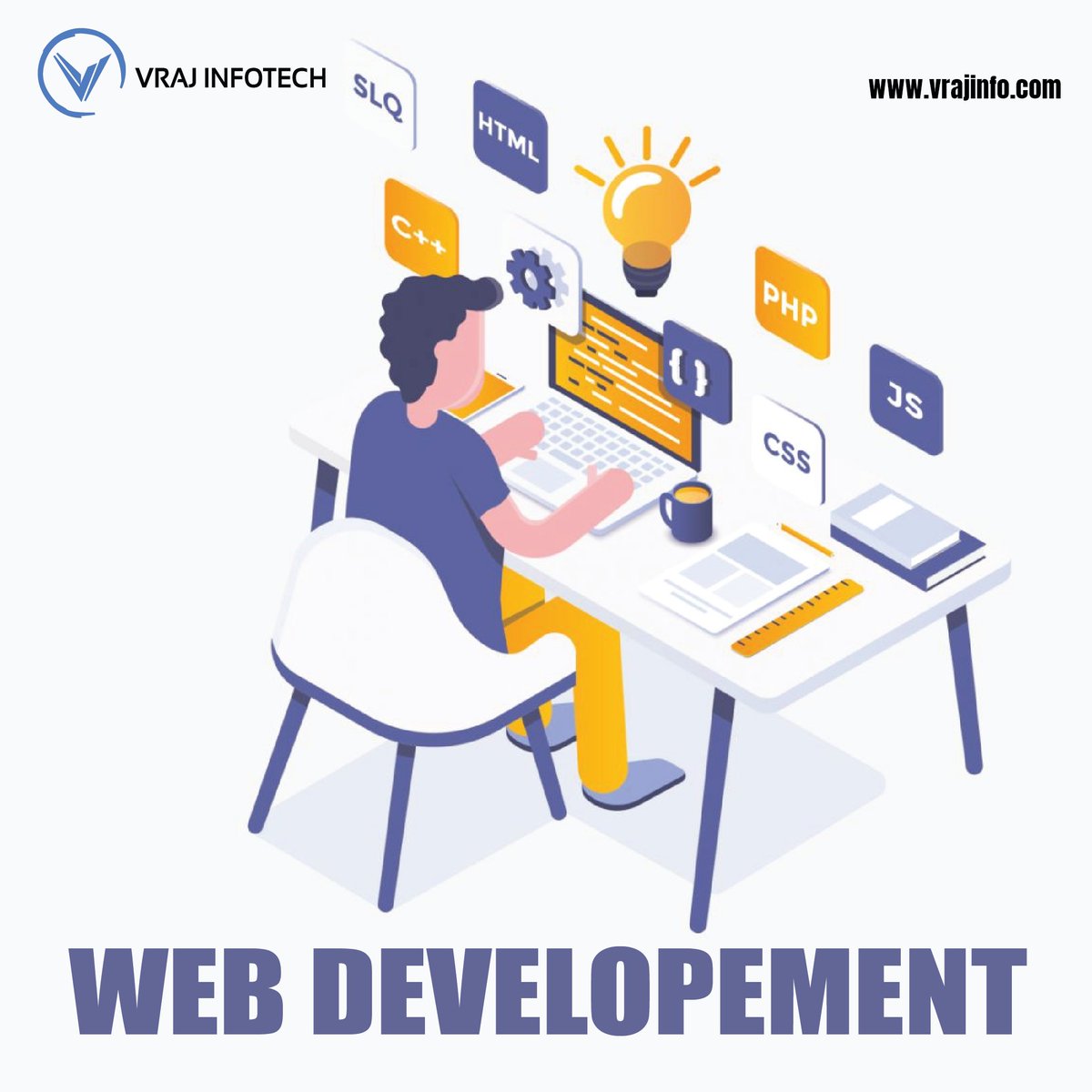 💻 Build your digital presence with Vraj Infotech's expert web development services! 🌐 Responsive, secure, and SEO-friendly solutions tailored for you. Visit vrajinfo.com to learn more. 
.
.
#WebDevelopment #VrajInfotech #DigitalSolutions #CustomWebsites #BusinessGrow