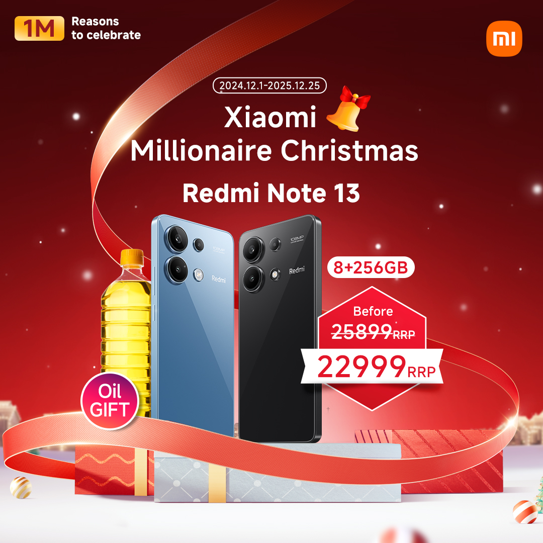 Xiaomi_Kenya's tweet image. Buying your favourite #RedmiNote13 smartphone on a massive discount, could win you massive prize including KES 1M cash...
You can also win a FREE Redmi Note 13 Pro+ 5G or Redmi Buds 6.
All you have to do is shop this deal on #RedmiNote13 from any of our participating stores…