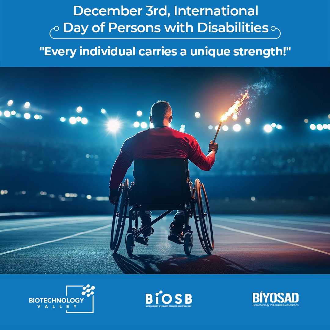 biyosad's tweet photo. Her birey, eşsiz bir güç taşır!
Engelleri birlikte aşalım, farklılıklarımızla güçlenelim.

Every individual carries a unique strength!
Let’s overcome barriers together and grow stronger through our differences. 

#DünyaEngellilerGünü #Biyoteknolojivadisi #BİOSB #BİYOSAD https://t.co/wVTlIqM38L