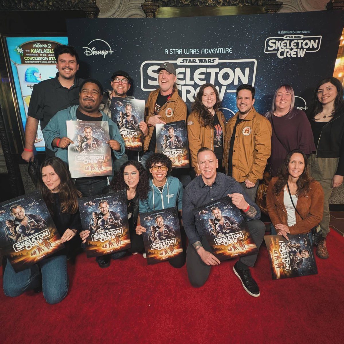 TomHowardFilm's tweet image. So many colleagues and friends at the Skeleton Crew screening event! A swashbuckling adventure awaits