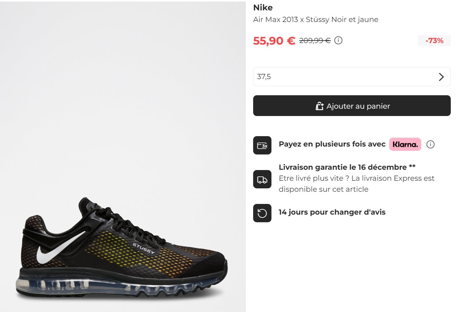 Raffle Sneakers Restock Alerts Raffle lists on X STEAL ALERT Stussy x Nike Air Max 2013 Black Yellow on Showroomprive Pay only 55 90 https t m5anjM6vAv https t zKuSSbhdJt X