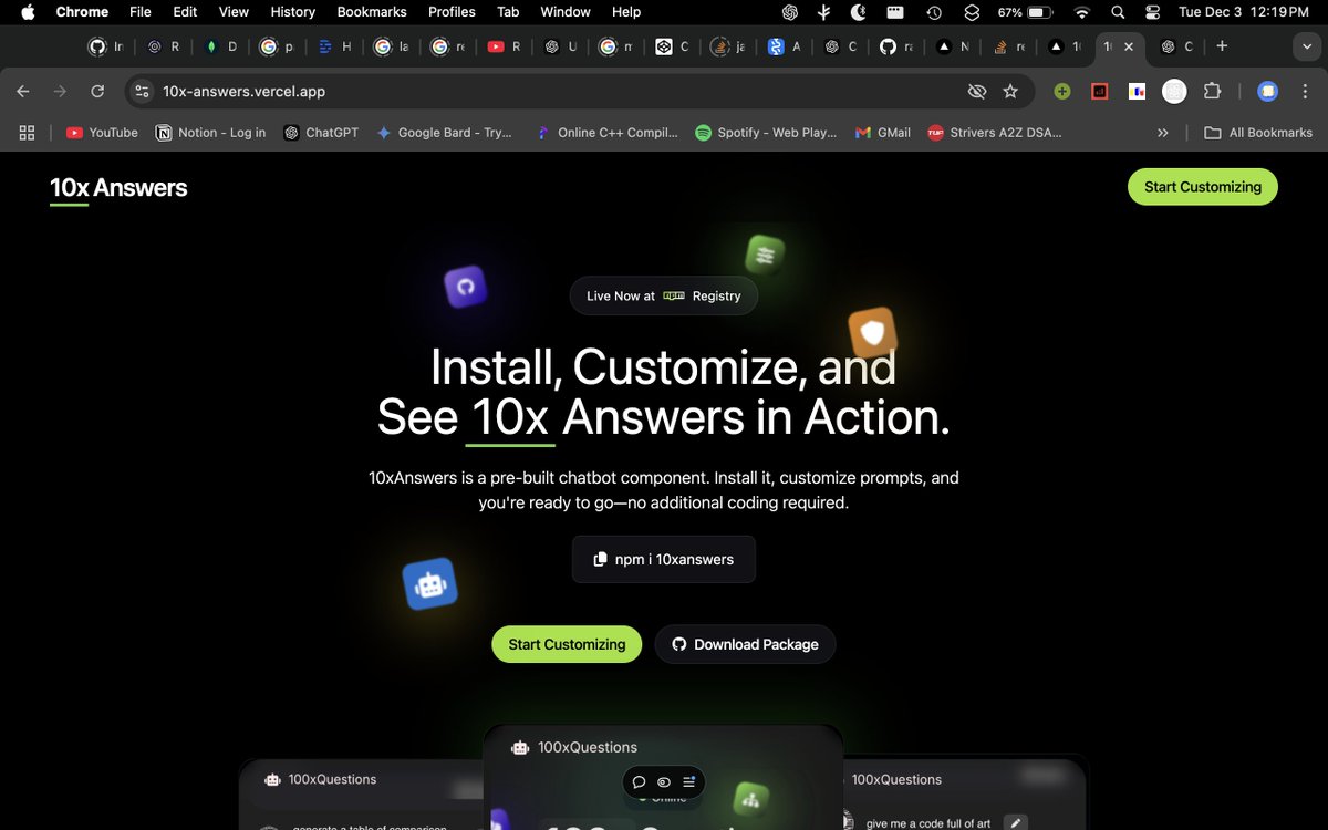 RajveeerrSingh's tweet photo. Learnt recoil from @kirat_tw , thought of practicing it ended up building a chat component which you can use for your next project, just install from npm thats it, its customizable too. 
Link: https://t.co/9UQj0Jm2X3 
got 2.5k users already using it NPM and Github in thread https://t.co/sroEwZ1WVk