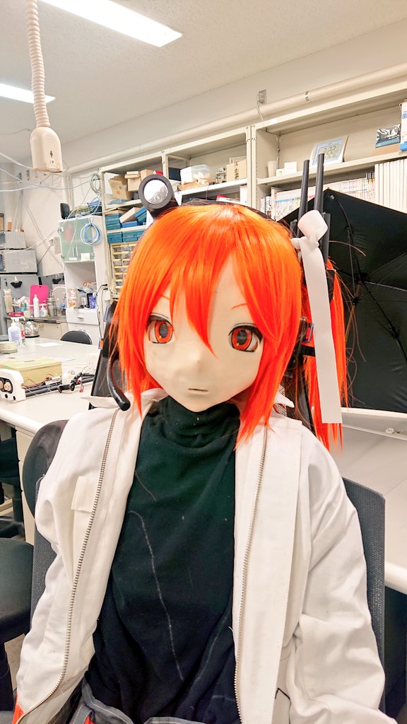 撮影用にちょっと髪セットした