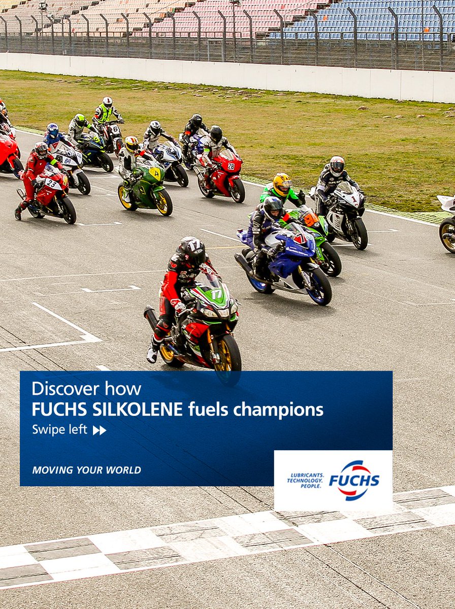 FuchsIndia's tweet photo. With SILKOLENE, stay ahead with performance you can trust on every track.
#fuchs #fuchsindia #silkolene #fuchssilkolene #engineoil #movingyourworld #champions https://t.co/DeeQkfgGxj