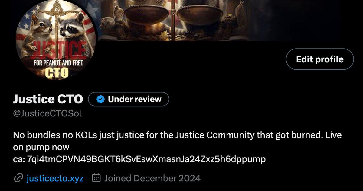 Justice CTO tweet media