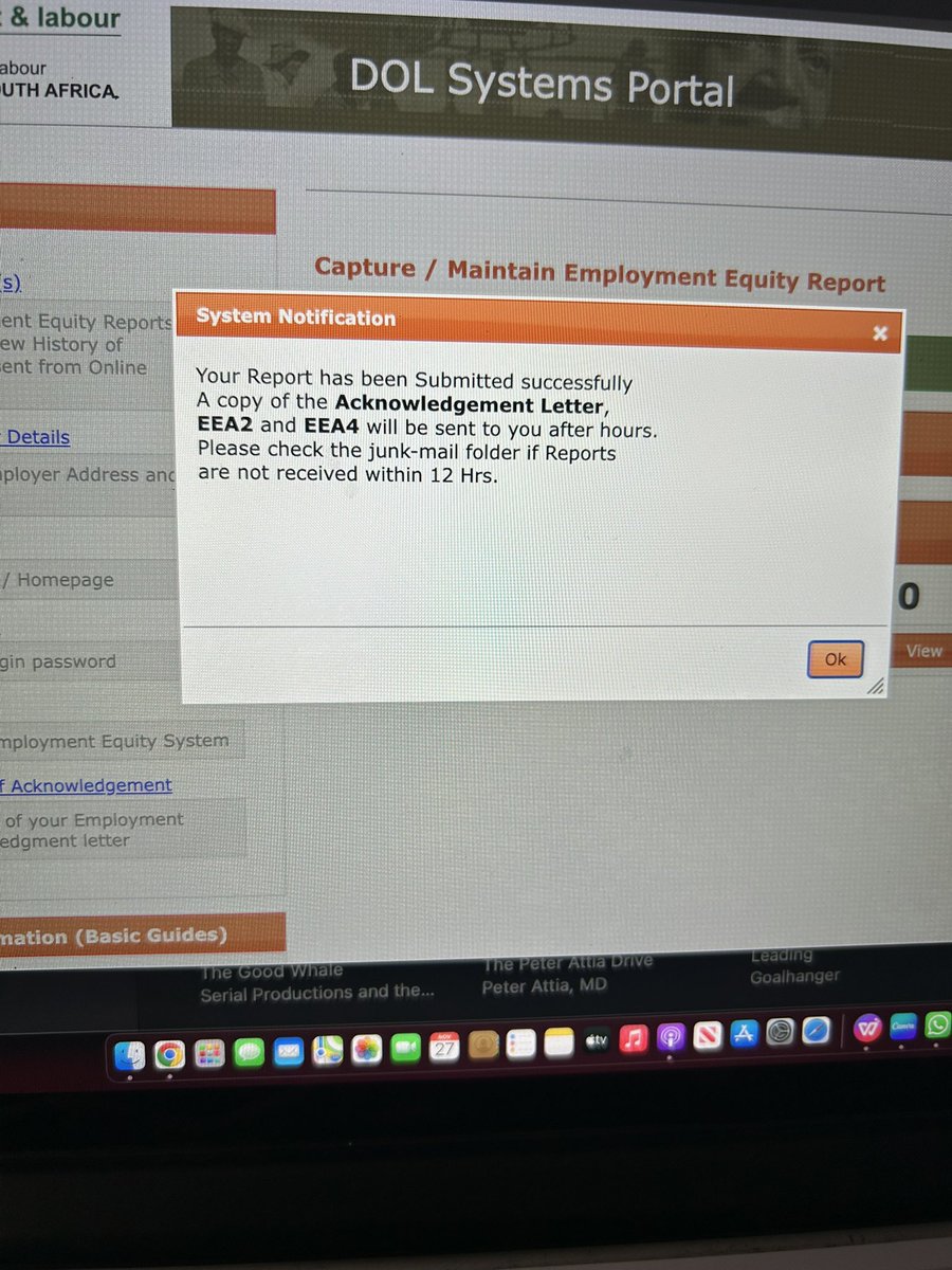 managing_mindSA's tweet image. As we are all aware of the congestion in our DOL system prior to the deadline….. let’s avoid being penalised for late submissions and start now.  We at MMB are at your service.  #employmentequity #MMB