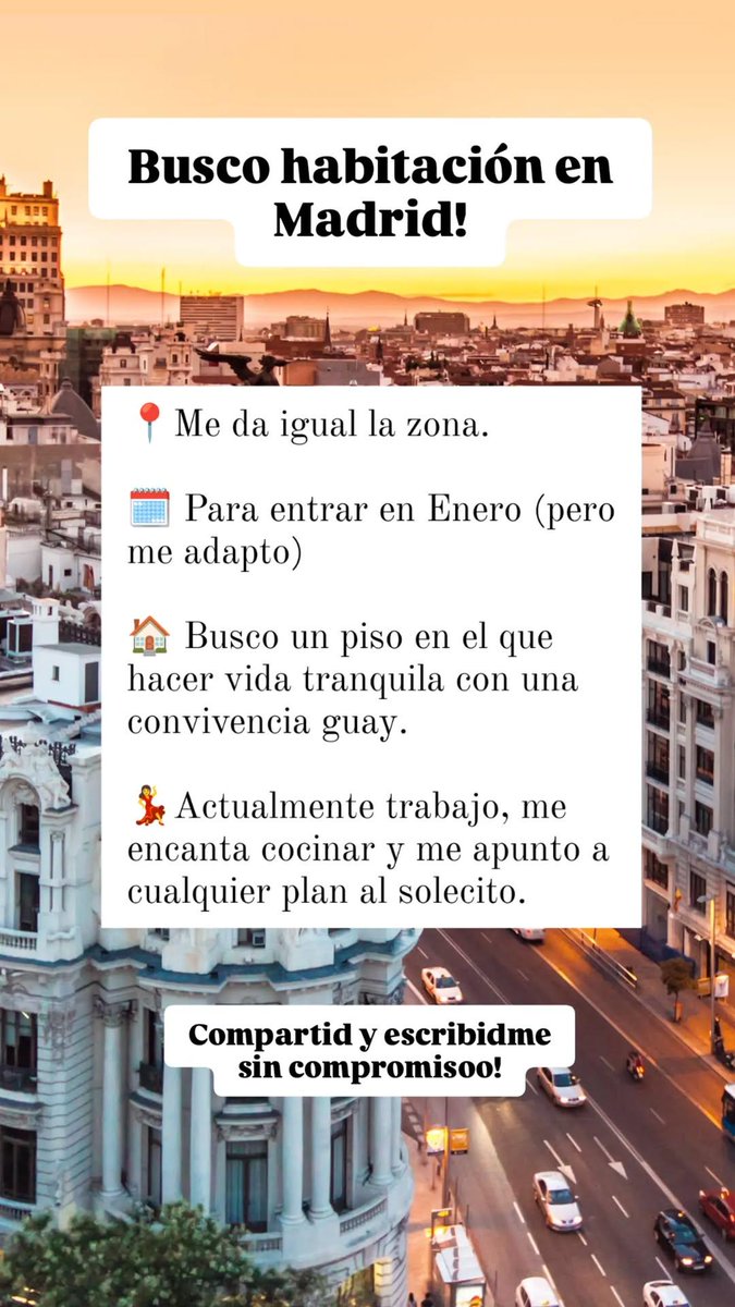 killomiguel_'s tweet image. Buenas!! Busco habitación en Madrid. Me da más o menos igual la zona.  Busco un piso en el que estar a gusto y echar buenos ratos. Soy una persona limpia, con rutina de trabajo.

#pisomadrid #habitacionmadrid