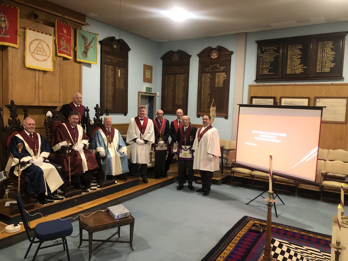 A daily advancement in Masonic knowledge with a talk on the Somerset Tracing Board followed by a jovial meal in the dining hall, and another exaltee in the pipeline. <a href="/PGCWiltshire/">PGChapter Wiltshire</a>