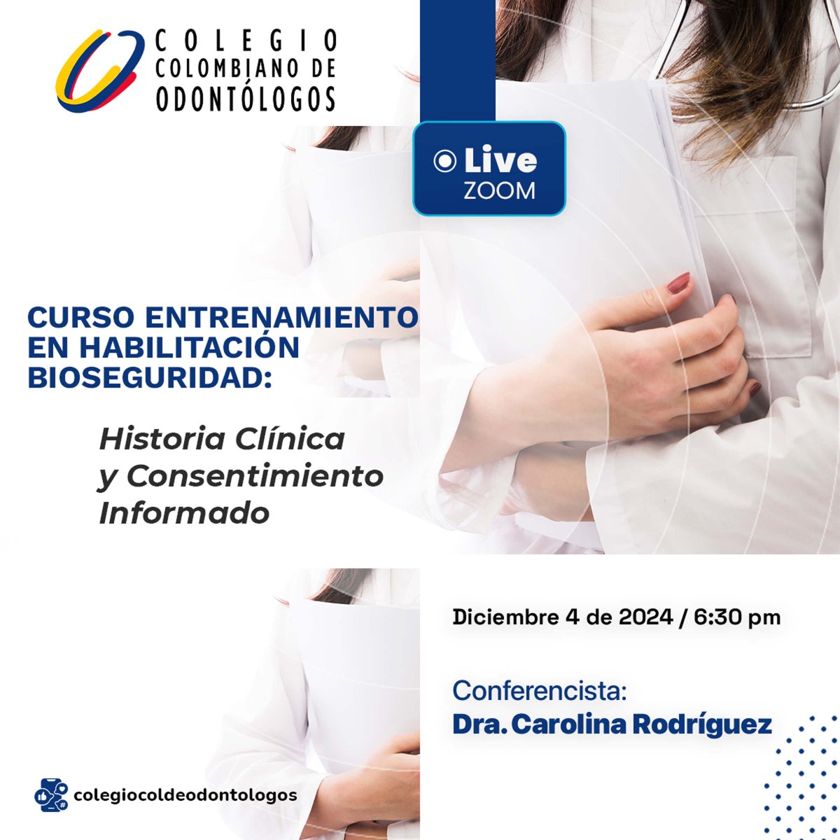 colodontologos's tweet photo. 🗓️ Mañana miércoles 4 de diciembre terminamos con nuestro Calendario académico del 2024. Te invitamos a preinscribirte a este curso para el próximo año en el siguiente link:

🔗https://t.co/uMPv2qQ8uG https://t.co/R7J7p5q3HT