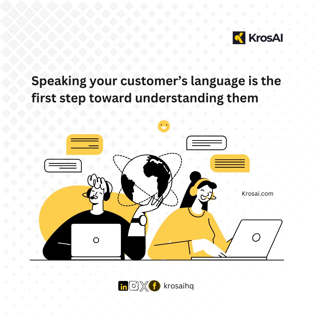 KrosAI makes it easy to connect with your customers, no matter where they’re from or what language they speak.

Let’s start building bridges and breaking language barriers, shall we?

 krosai.com