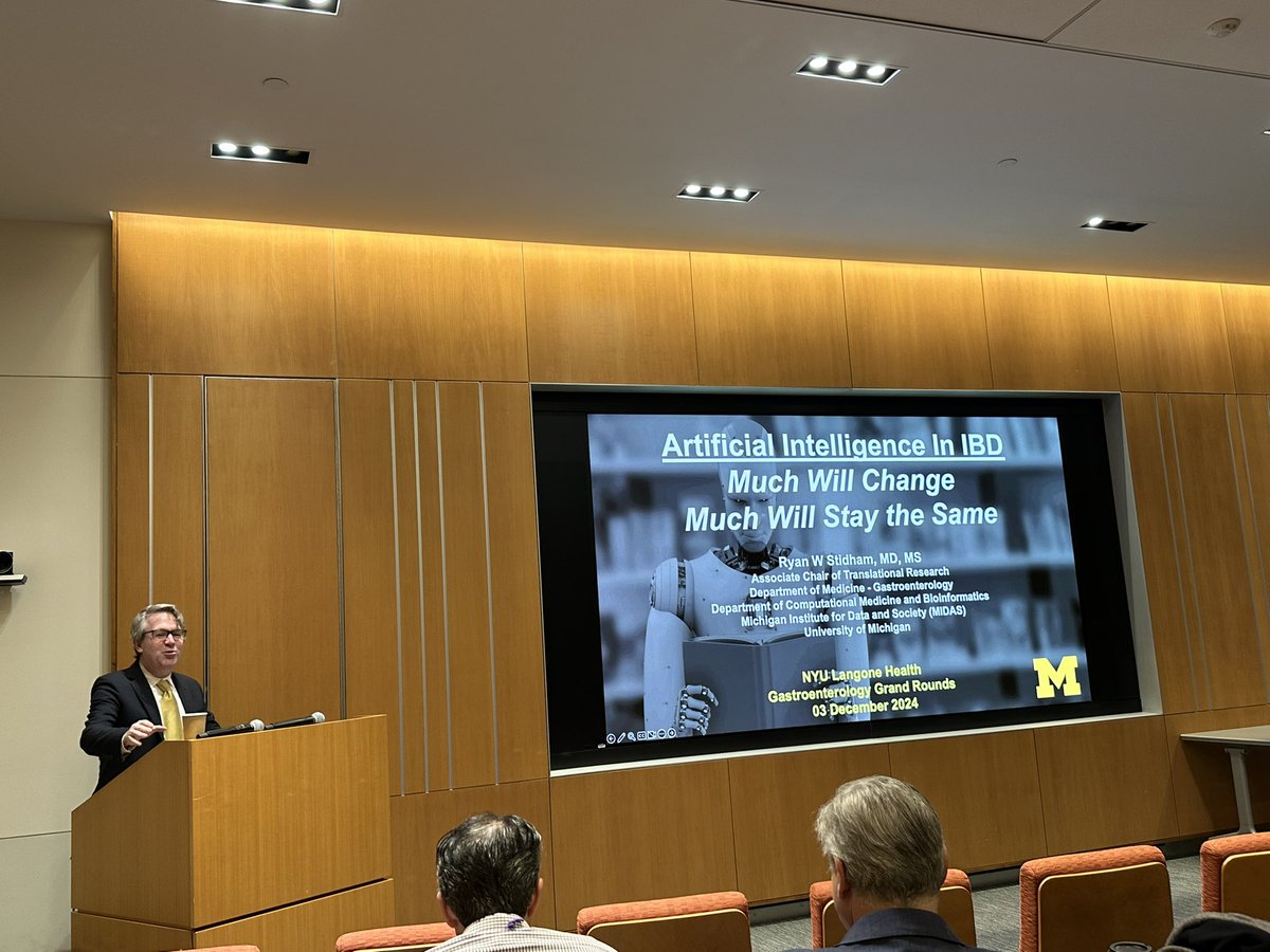 Jordan Axelrad, MD, MPH (@drjordanaxelrad) on Twitter photo Excited to welcome <a href="/CrohnsDoc/">Ryan Stidham, MD</a> to <a href="/NYULH_GastroHep/">Gastroenterology & Hepatology | NYU Langone Health</a> <a href="/nyugrossman/">NYU Grossman School of Medicine</a> #GI Grand Rounds for a talk on #AI in #IBD
<a href="/MarkPochapin/">Mark B. Pochapin, MD</a> <a href="/DavidHudesmanMD/">David Hudesman</a> <a href="/shannonchangmd/">Shannon Chang, MD</a> <a href="/SimonHongMD/">Simon Hong</a> <a href="/HolmerMd/">Ariela Holmer</a> <a href="/AdamFayeMD/">Adam Faye MD MS</a> Excited to welcome <a href="/CrohnsDoc/">Ryan Stidham, MD</a> to <a href="/NYULH_GastroHep/">Gastroenterology & Hepatology | NYU Langone Health</a> <a href="/nyugrossman/">NYU Grossman School of Medicine</a> #GI Grand Rounds for a talk on #AI in #IBD
<a href="/MarkPochapin/">Mark B. Pochapin, MD</a> <a href="/DavidHudesmanMD/">David Hudesman</a> <a href="/shannonchangmd/">Shannon Chang, MD</a> <a href="/SimonHongMD/">Simon Hong</a> <a href="/HolmerMd/">Ariela Holmer</a> <a href="/AdamFayeMD/">Adam Faye MD MS</a>