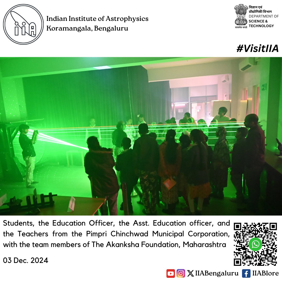 IIABengaluru's tweet image. #VisitIIA We were happy to host students &amp;amp; teachers from schools of Pimpri Chinchwad Municipal Corporation #Pune with #PCMC and Akanksha Foundation mentors at our campus today!

@IndiaDST @asipoec @fiddlingstars @PCMCSarathi @pcmcindiagovin ⁠⁠@shekhardalal ⁠⁠@akanksha_india