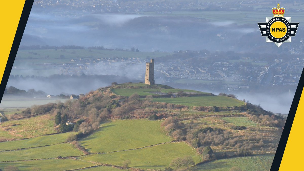 NPASNorthEast's tweet photo. Whilst en route back to Carr Gate following a successful missing person search #NPAS31 spotted the Victoria Tower at Castle Hill as the morning fog receded. ^LG https://t.co/cyqjYKkxtO