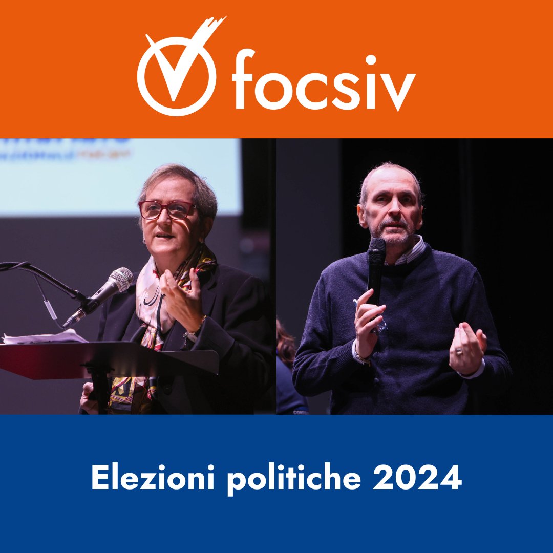 🟠🔵Con un grande suffragio e partecipazione riconfermati al vertice di Focsiv la Presidente Ivana Borsotto e Nino Santomartino come Vicepresidente.
Leggi il Comunicato stampa sul nostro sito 

focsiv.it/con-un-grande-… 

#elezioni2024
#focsiv