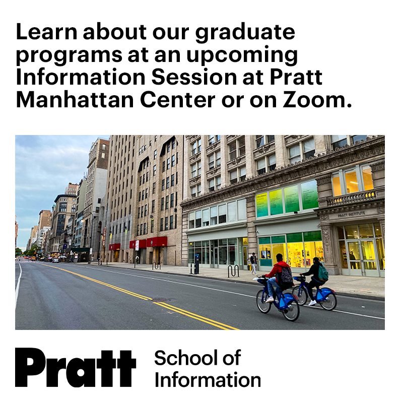 Pratt iSchool tweet media