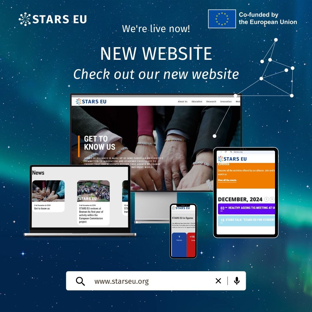 🚀 Lift Off! 🚀
The STARS EU Alliance website is live!
Embark on an exciting journey across Europe with our newly launched platform—a universe of opportunities awaits. starseu.org