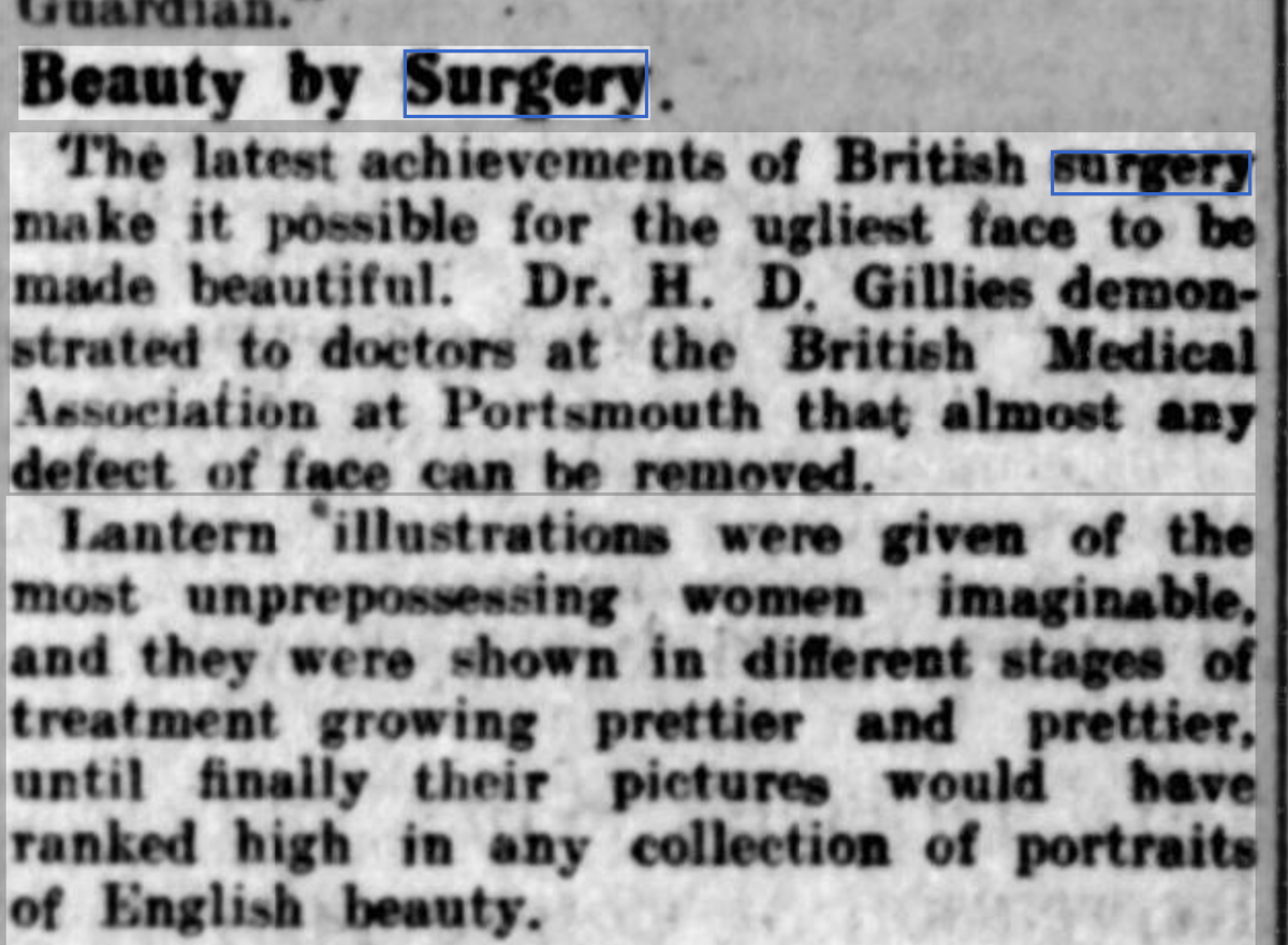 mungotalks's tweet photo. I work P.T in a Dispensing #Doctors & due to the high volume of patients and constant demands, working in a #GeneralPractitioner's #Surgery can be quite challenging, especially during this busy time of year, so I decided to research #doctorsurgeries throughout the years and centuries.
While searching the word 'surgery', this popped up........the ugliest of faces!!!!!!!!
#Leicester Evening Mail - Saturday 28 July 1923
