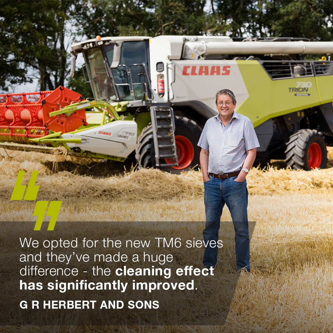 CLAAS_UK's tweet photo. Customer Reviews ✨

Arable and livestock farmers from County Durham, G R Herbert and Sons share their experiences with CLAAS combines and why they recently settled on a TRION 730. 

Stay tuned to watch their exclusive testimonial video 🎥

#CLAASmorethanamachine  #TRION730 https://t.co/tIzNHPCIcX