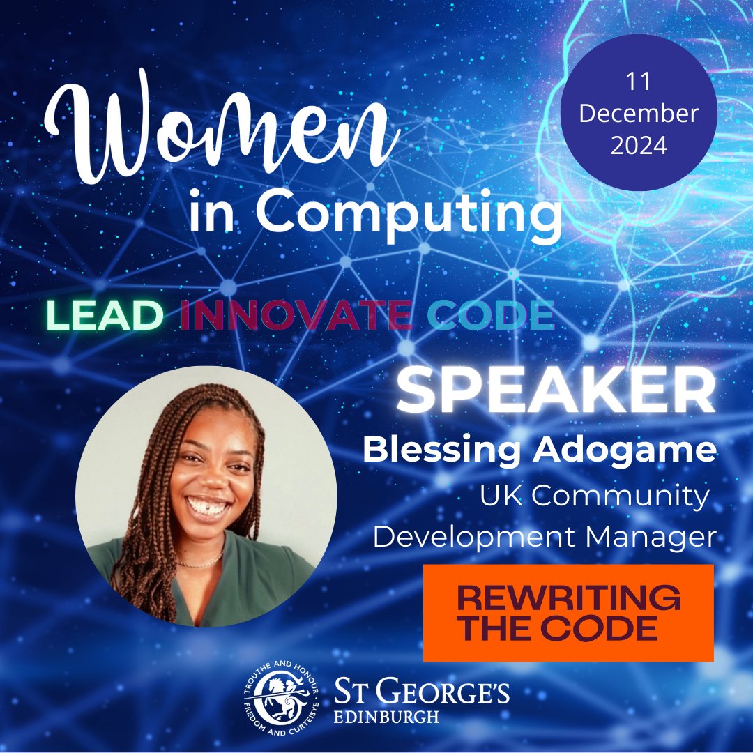stgeorgesedin's tweet image. ๐ฅ ๐ From Microsoft UX to global tech leadership, Blessing Adogame is inspiring the next generation of innovators! "Only 1 in 5 girls enter Higher Computing Science in Scotland" - Time to change the narrative! Learn more ๐ow.ly/PHBS50UjJ0C #STGEWomeninComputing