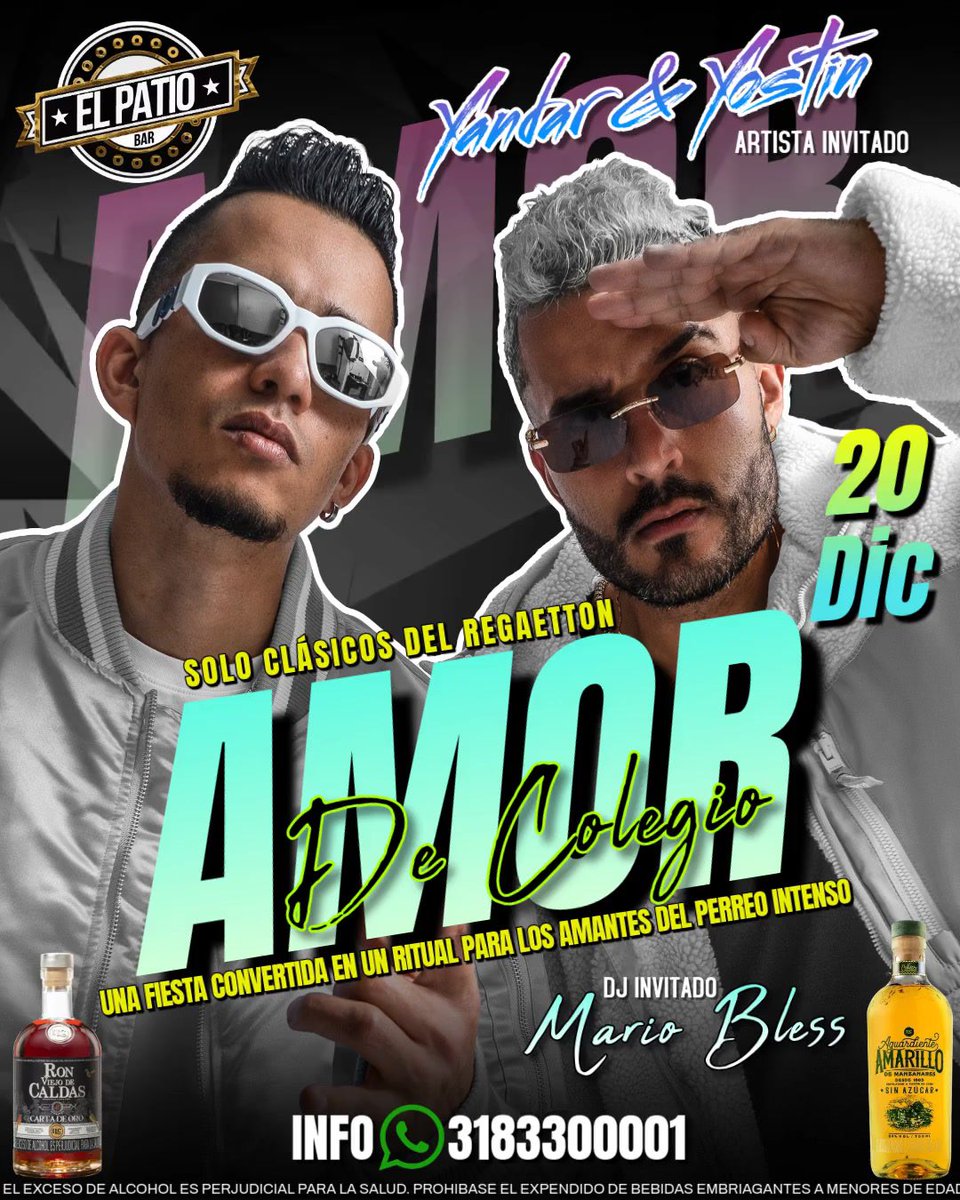 ElPatioBar's tweet photo. 20 de Diciembre #amordecolegio invitados especiales @YandarYostin  RT https://t.co/6R4gq6sInk