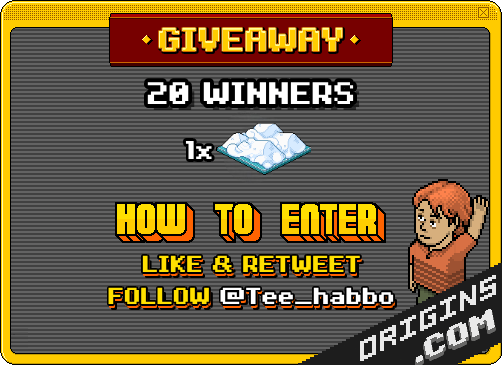 Tee_habbo's tweet photo. 🎁❄️Weekly Rare Giveaway❄️🎁
🤶20 Winners! All winners announced Friday 🤶

Rules: ✍️
1⃣ Follow: @Tee_habbo 
2⃣ Like &amp; Retweet - By December 6th!

GL ALL ❤️ @HabboOrigins #HabboHotelOrigins https://t.co/8hWkjzcMGv
