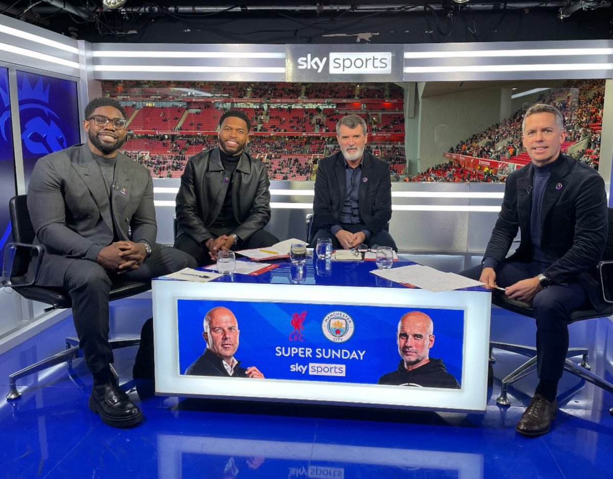 We had the pleasure of dressing Sky Sports' Dave Jones for the big Man City vs Liverpool clash. A made-to-measure Loro Piana cord jacket &amp; merino knit, crafted for style &amp; comfort. Thrilled with the perfect fit, Dave brought sharp style to Super Sunday alongside Keane &amp; Richards.