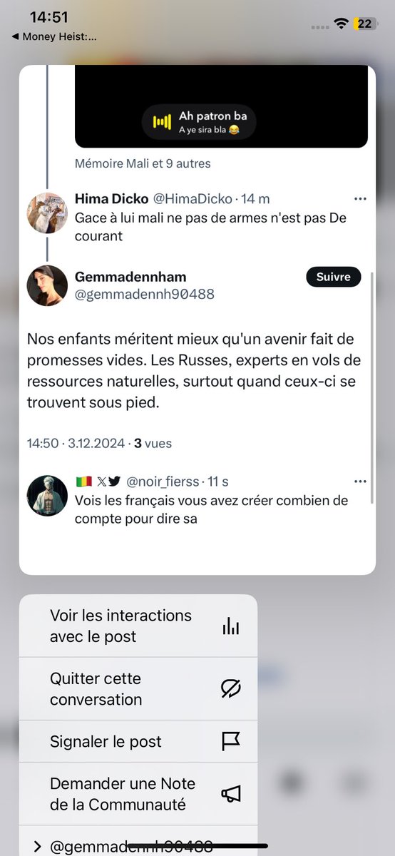 noir_fierss's tweet image. Système de propagande français, ils ont créé beaucoup de comptes pour véhiculer des messages anti #Russie et c'est une preuve supplémentaire qu'ils feront tout pour salir les Russes 
Vous êtes vaincus 🤣🤣 L'Afrique se réveille et vous avez perdu toute légitimité
#Partager