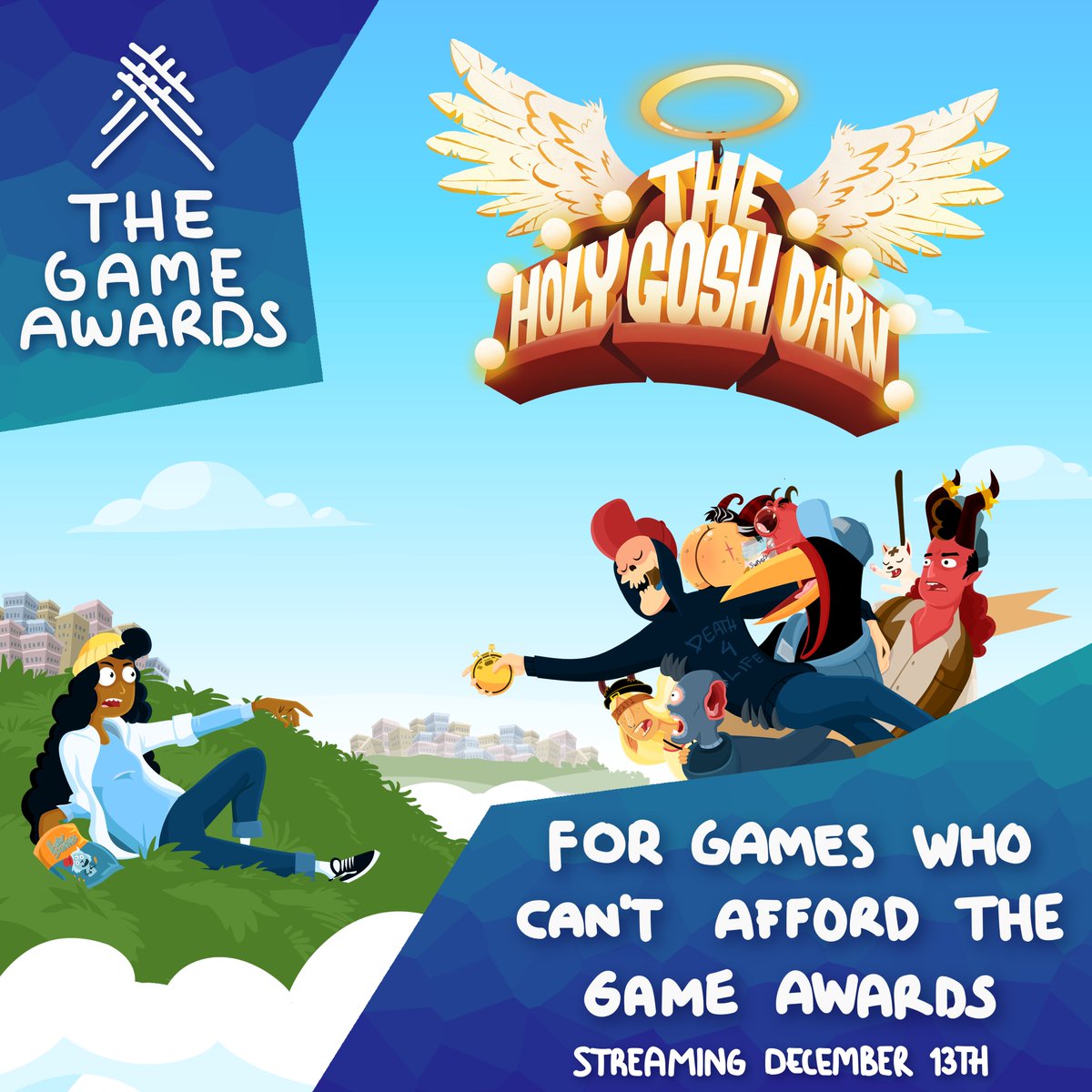 Wait... Whaaaaat?? The Holy Gosh Darn will be part of TGAGWCAGA 2024 Showcase!

Catch our game during the @TGAGWCAGA on Twitter showcase:
Date: Friday, December 13
Time: 5:00 PM UTC / 6:00 PM CET / 1:00 PM ET

Subscribe to the YouTube channel and don’t miss it!