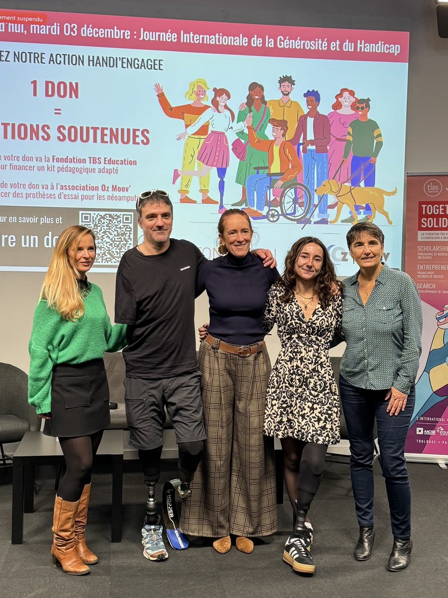 tbs_education's tweet image. Aujourd'hui, nous célébrons la Journée Internationale des Personnes en Situation de Handicap et le Giving Tuesday ❤️
 
À cette occasion, la Fondation TBS Education s'associe à l'association Oz’Moov, pour soutenir une cause commune : l'inclusion des personnes en situation de…