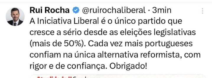 A Iniciativa Liberal é como o caracol, anda devagar, devagarinho… Quando crescer um bocadinho, vem o PSD e come…😎