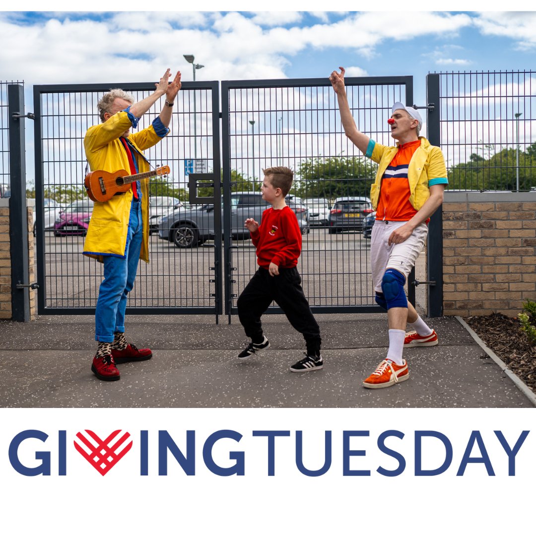 On #GivingTuesday we've received a donation from Kingspark Secondary School, Glasgow, class of ’68. Every year at their Xmas outing they put money in a hat &amp; draw a charity's name &amp; this year we came up trumps 👍
Thank you from all our Clowndoctors, Elderflowers &amp; Office Elves!