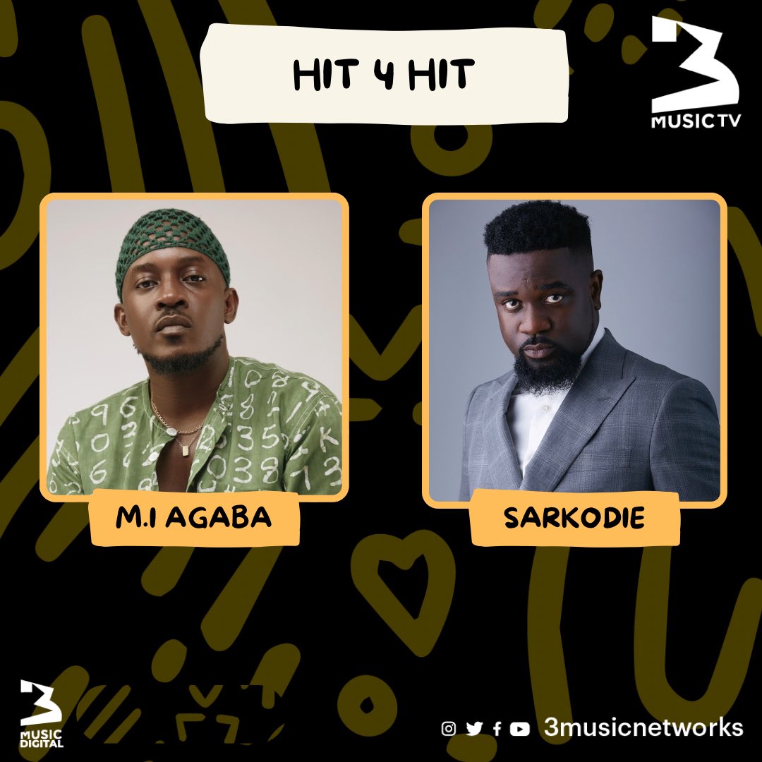 3musicnetworks's tweet photo. ๐จ๐ถ: HIT4HIT - M.I ABAGA OR SARKODIE? ๐ฅ
Need a verse who you picking?
#3MusicTV #Hit4Hit https://t.co/aaq1cGd6iF