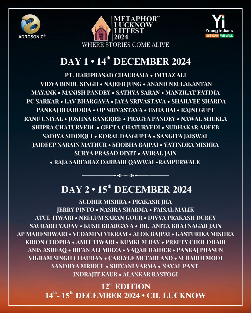 Metaphor Lucknow Litfest tweet media